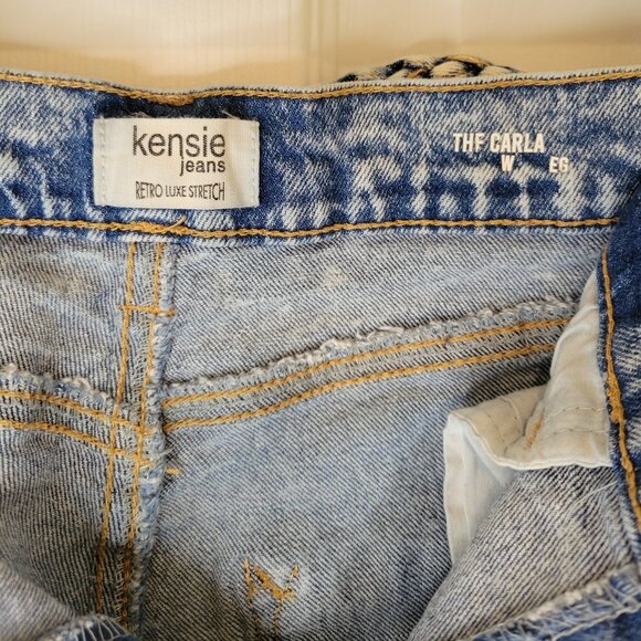 KENSIE Wide Leg Jeans w/ Rope Belt High Rise/Waist - Picture 8 of 12